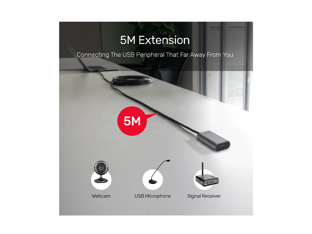 Unitek USB-C to USB-A Active Extension Cable 5M in Qatar Unitek USB-C to USB-A Active Extension Cable 5M in Qatar